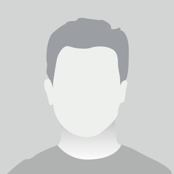 Default Placeholder Avatar Profile on Gray Background. Man